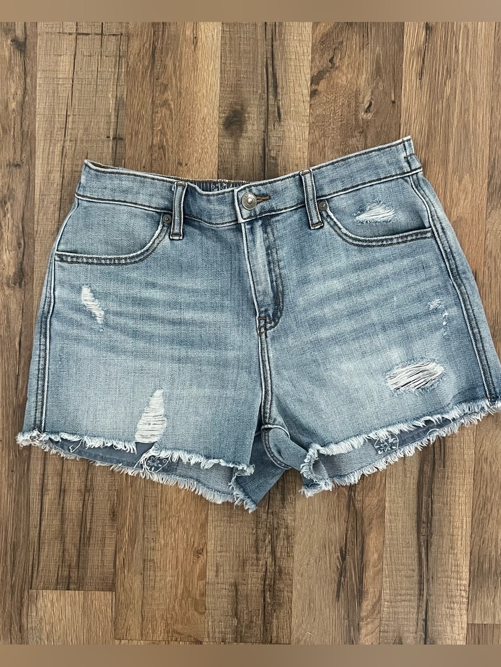 aerie Daydream Light Wash Denim Short